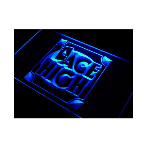 ACE HIGH Poker Room Decor Neon Light Sign