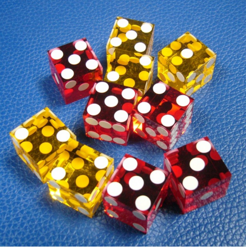 Aluminium Alloy Poker Transparent Dominoes