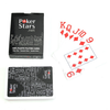 Wine red and black plastic playing cards poker stars