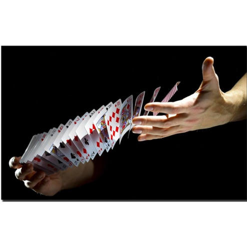 Poker juggling HD fabric poster decorative wallpaper