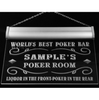 Personalized Custom World's Best Poker Room Liquor Bar